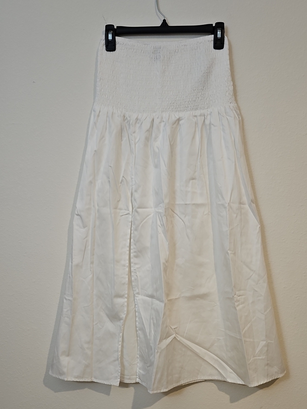 wild fable White Smocked Waist Maxi Skirt